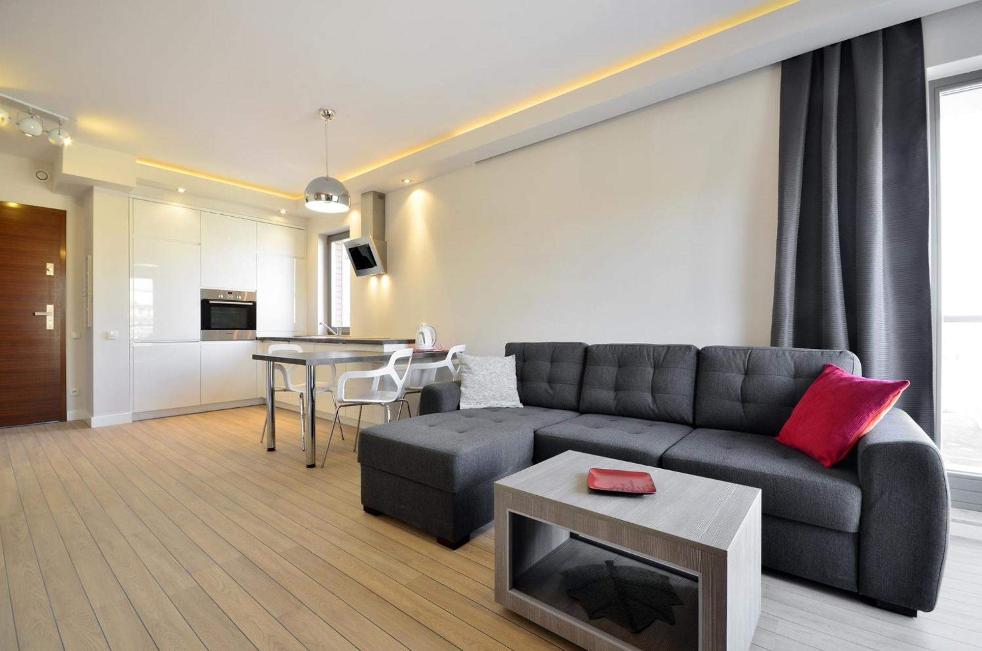 Apartment Economy Dom & House By The River In With Pool, Sauna And Gym